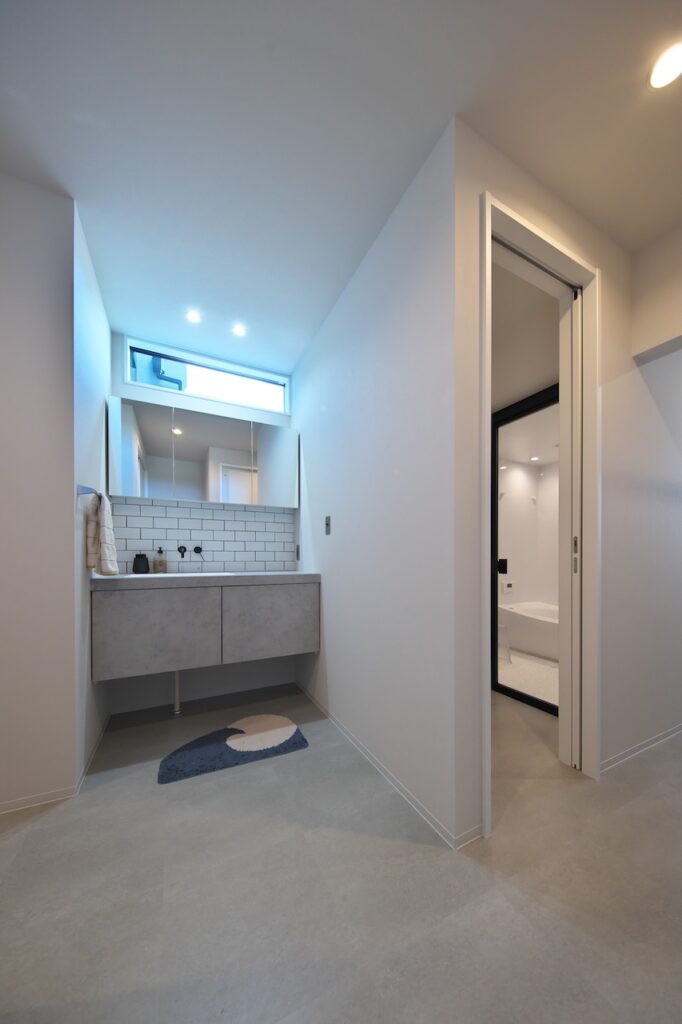 シンプルで使いやすい洗面空間