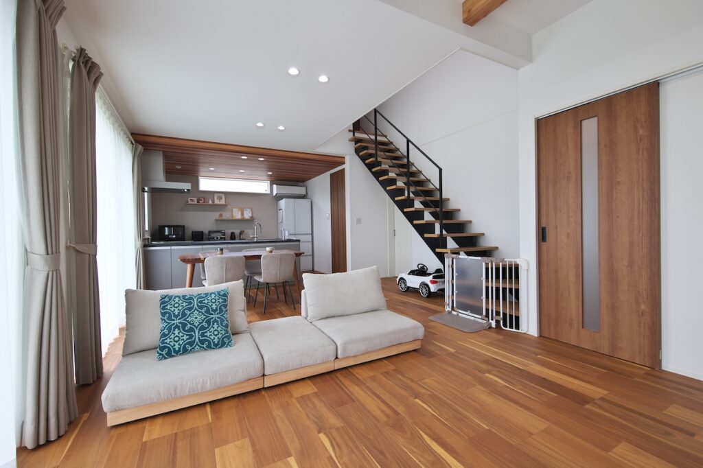 開放感のあるLDK空間